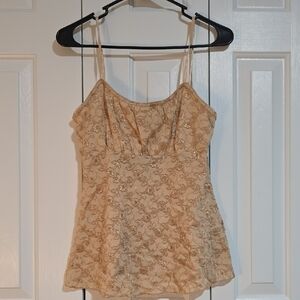 Elegant Cream Lace Women’s Top